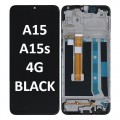 OPPO A15 / A15s 4G (2020) LCD touch screen with frame (Original Service Pack) [Black] 4907272/4905630